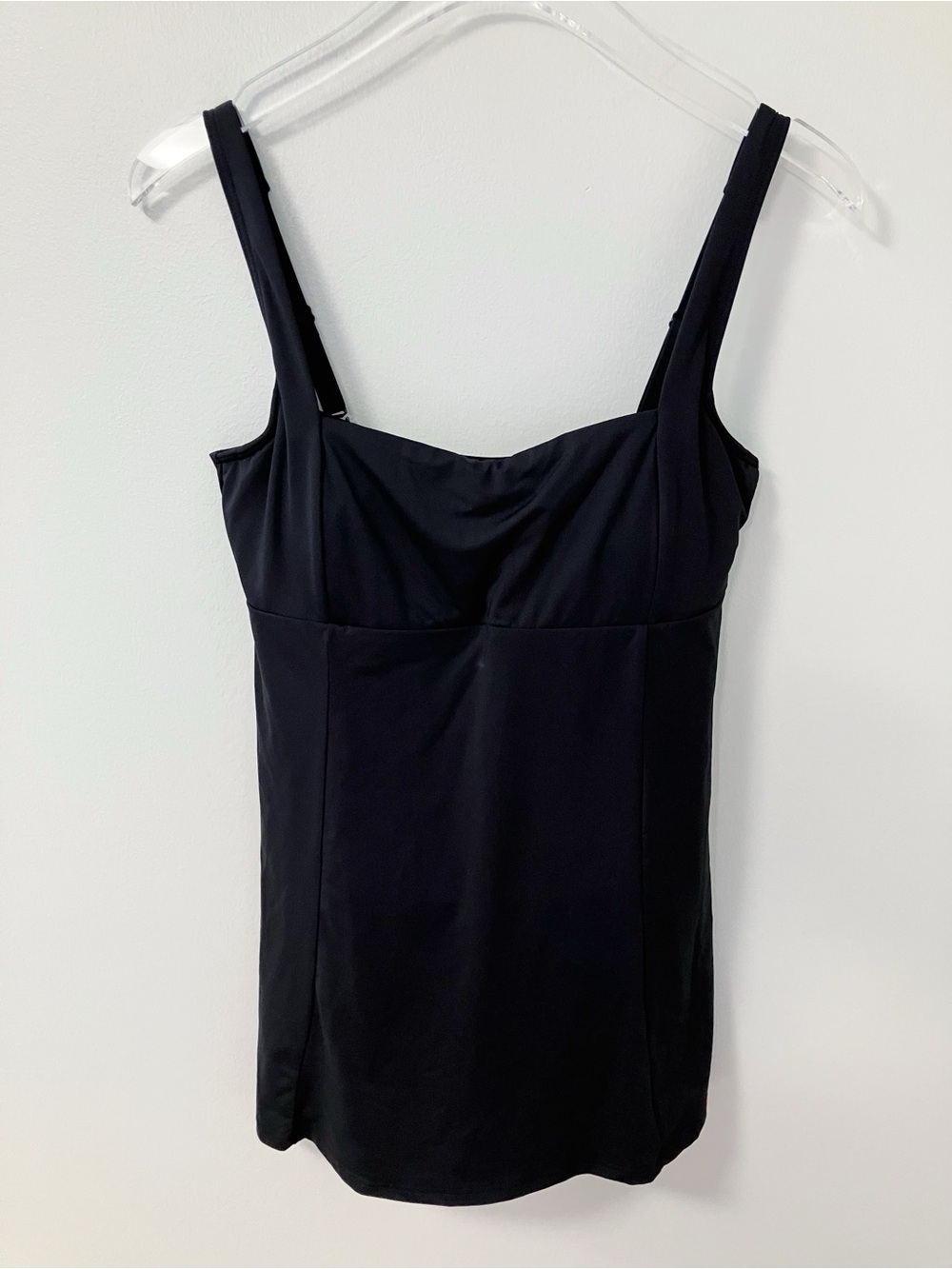 Sea Level Australia | Black Square Neck Swim Dress 10 Beach Minimalist Vacation